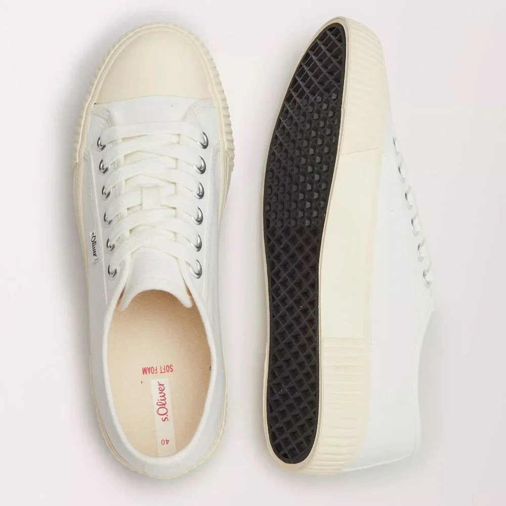 s.Oliver Canvas Sneakers Size 37 - Picture 2 of 15